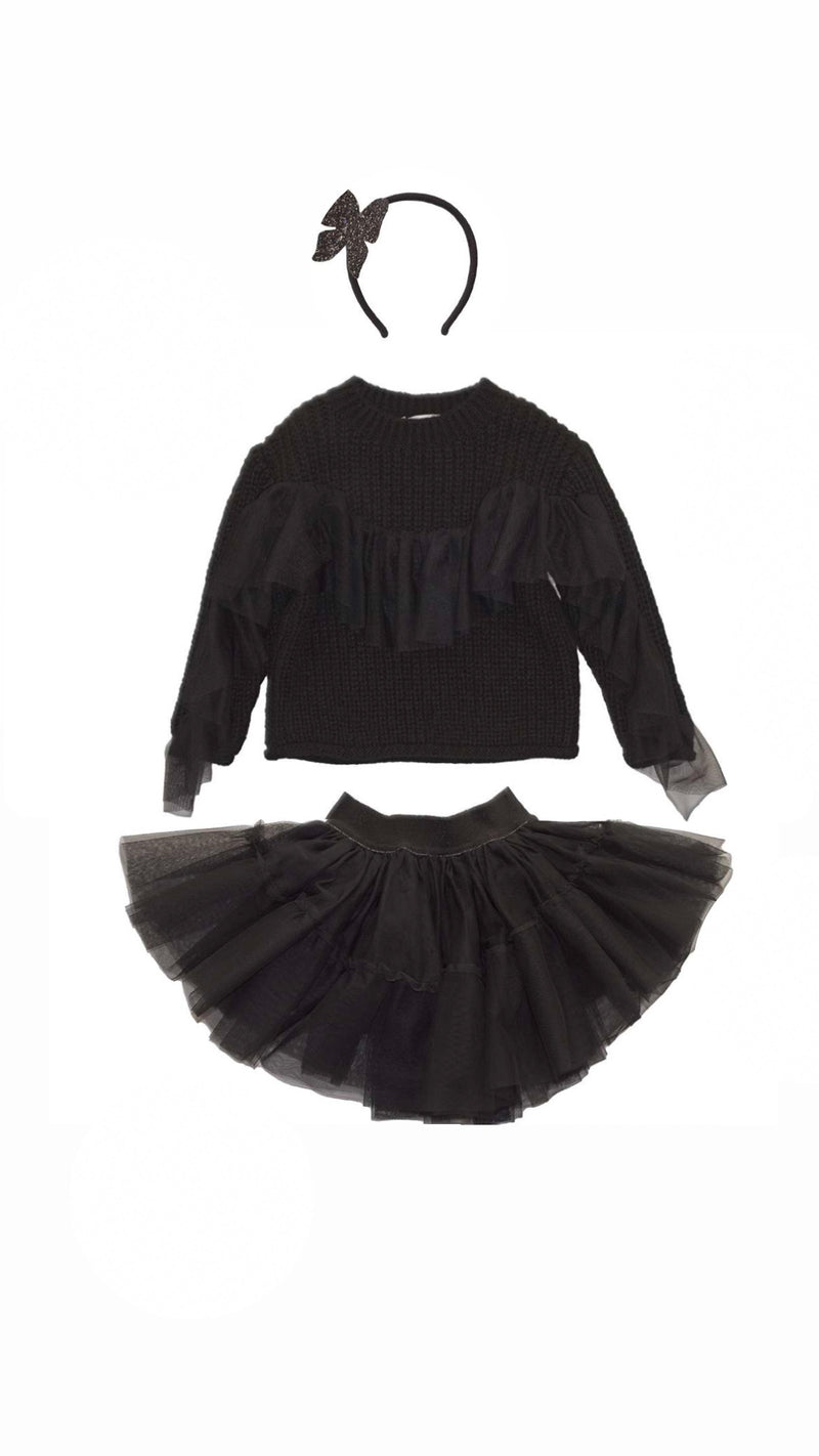 Black Tulle 3 Piece Set